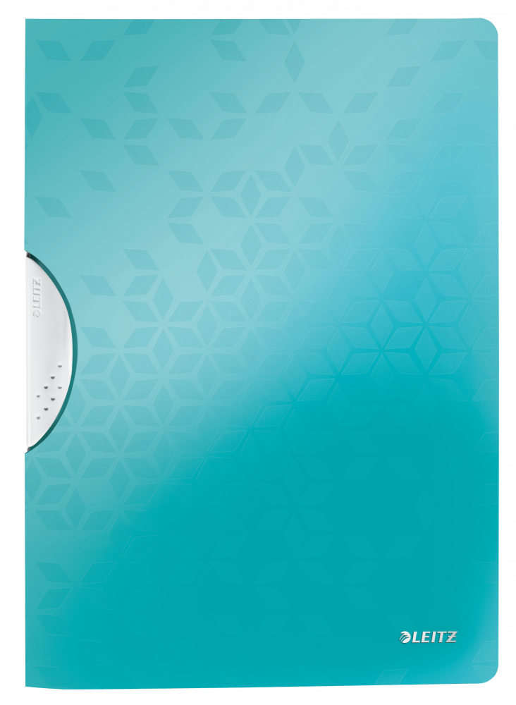 Skoroszyt plastikowy z klipsem Leitz Wow ColorClip, A4, do 30 kartek, turkusowy