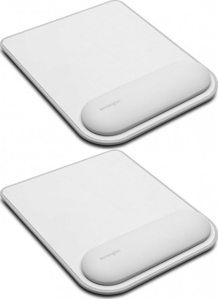 2x Podkładka pod myszkę i nadgarstek Kensington Ergosoft, do standardowych myszy, 240x195x21mm, szary
