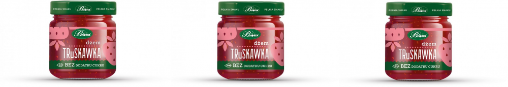3x dżem BiFix, truskawkowy, bez cukru, 200g