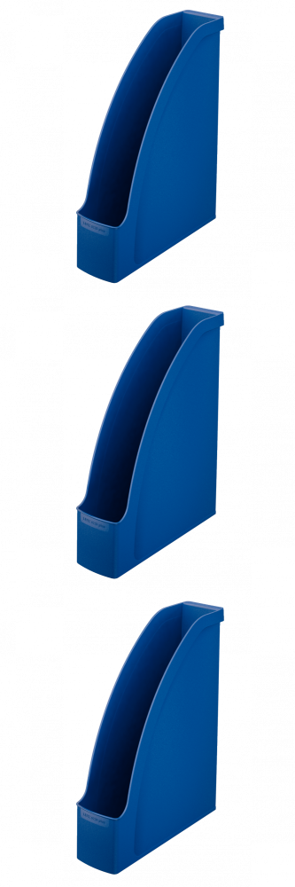 3x Organizer na dokumenty Leitz Plus, A4, 70mm, do 700 kartek niebieski