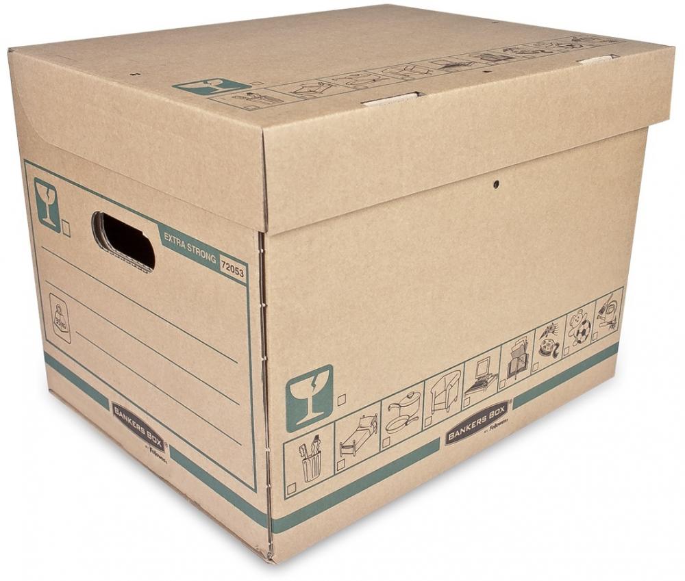 Pudło archiwizacyjne Fellowes Bankers Box Extra Strong średnie, 428x312x338mm, brązowy