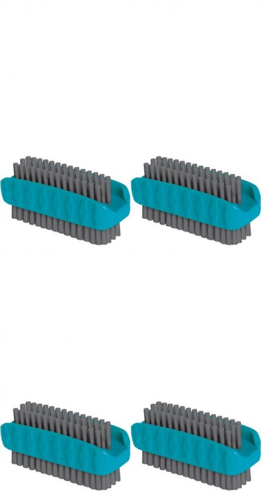 4x Szczoteczka do rąk York, dwustronna, 9cm, mix kolorów