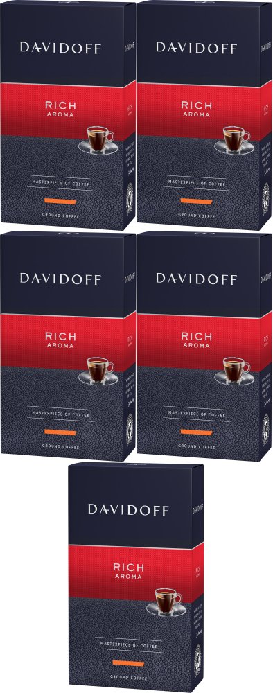 5x Kawa mielona Davidoff Rich Aroma, 250g