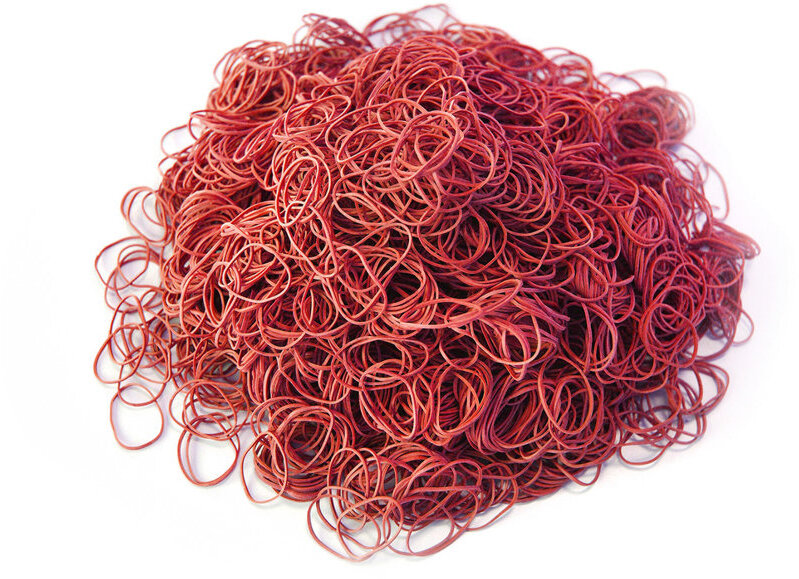 Gumki recepturki Emerson, 80mm, 1kg, czerwony