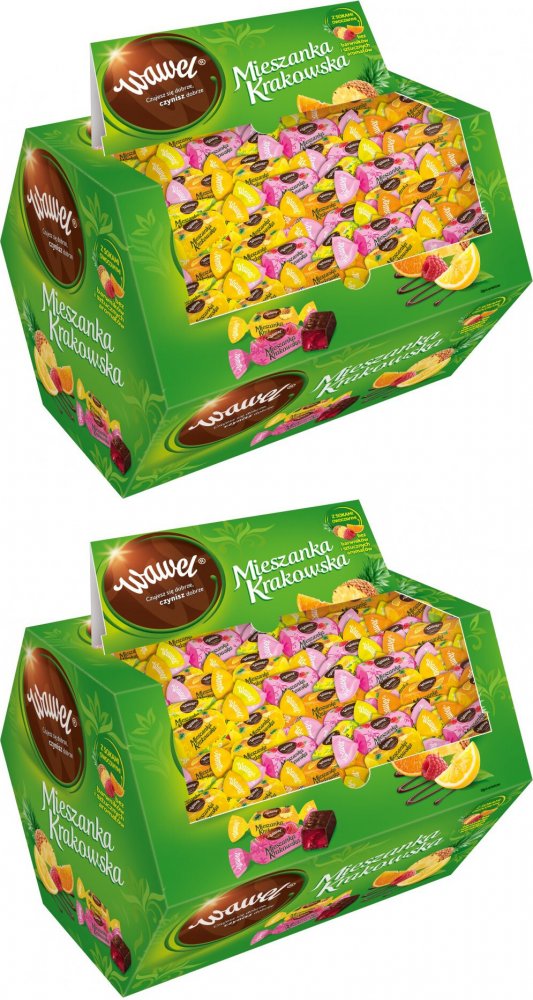 2x Cukierki mieszanka Krakowska Wawel, w czekoladzie, 2.8kg