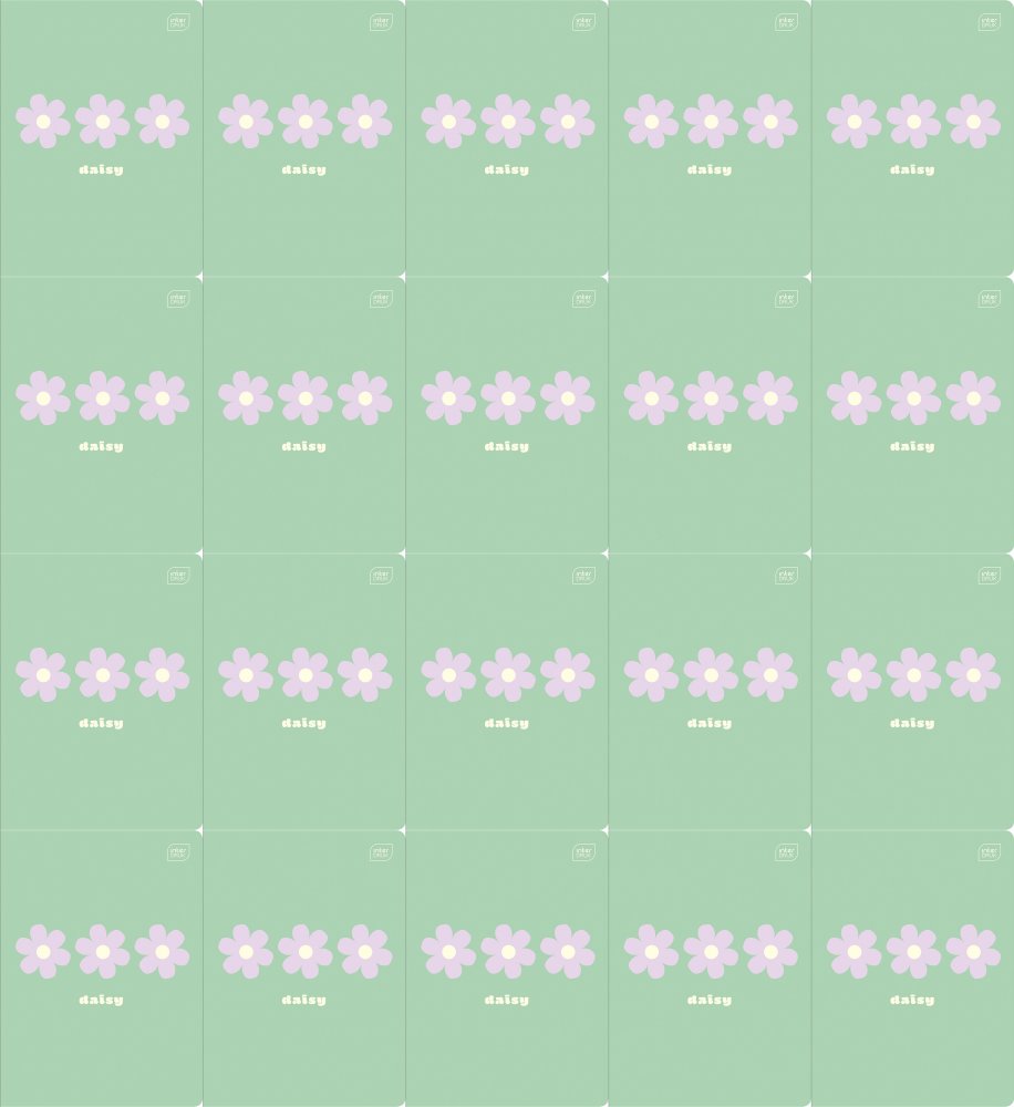 20x Zeszyt w linie Interdruk UV, A5, 32 kartki, mix wzorów