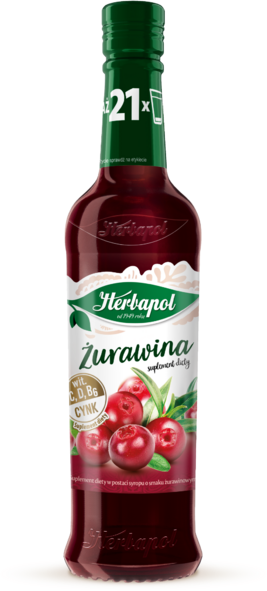 Syrop Herbapol Owocowa Spiżarnia, żurawina, 420ml