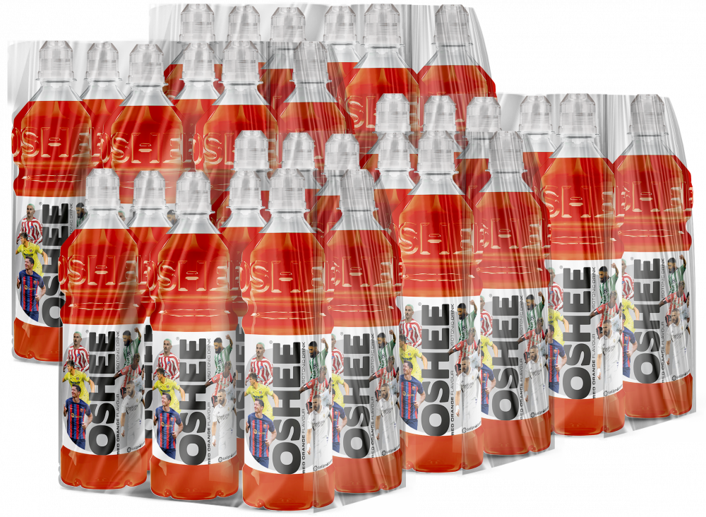 30x Napój izotoniczny Oshee Isotonic Drink, czerwona pomarańcza, butelka, 750ml