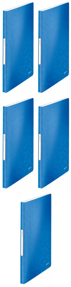 5x Album ofertowy Leitz Wow, A4, 40 koszulek, niebieski