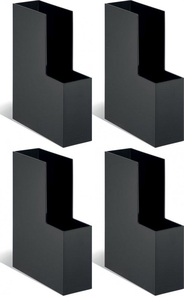 4x Organizer na dokumenty Durable Visifix Cubo, A4, 85mm, czarny