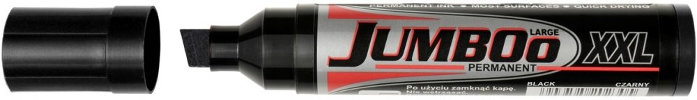 Marker permanentny Kamet Jumboo XXL, ścięta, czarny