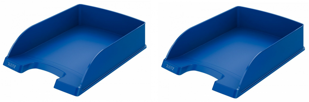 2x Półka na dokumenty Leitz Plus Standard, A4, plastikowa, niebieski