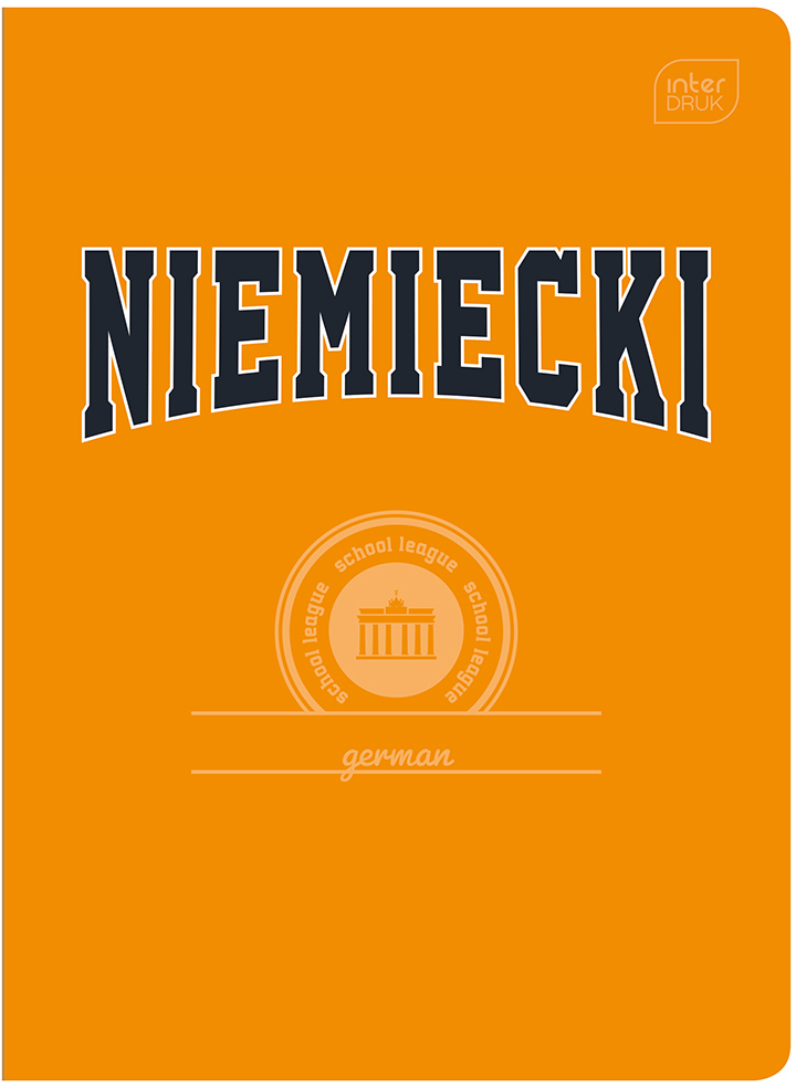 Zeszyt przedmiotowy w kratkę Interdruk Język Niemiecki, A5, 60 kartek