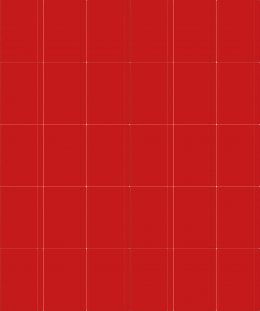 30x Teczka kartonowa z gumką Interdruk, A4 +, 300g/m2, czerwony