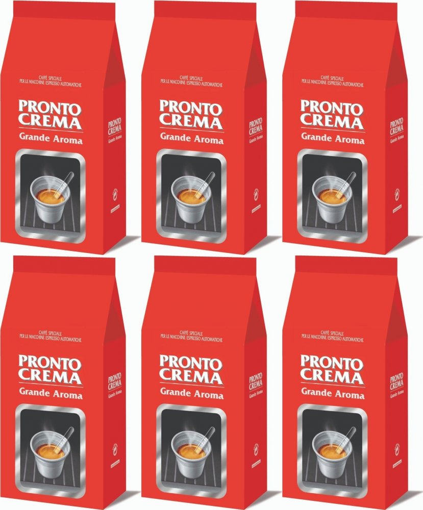 6x Kawa ziarnista Lavazza Pronto Crema Grande Aroma, 1kg