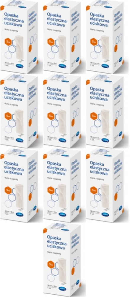 10x Opaska elastyczna uciskowa, 10cmx5m