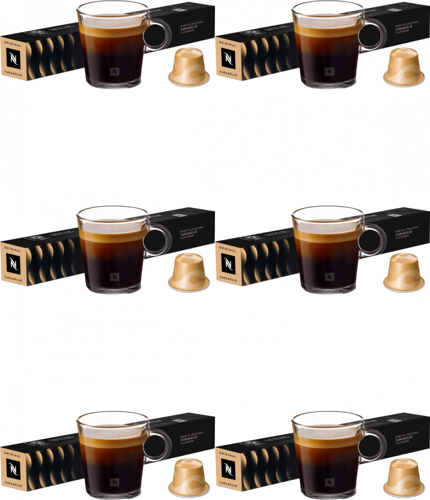 6x Kapsułki do ekspresu Nespresso, Barista Caramello, 10 sztuk