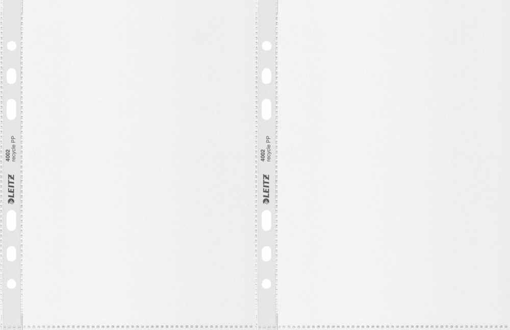 2x Koszulki groszkowe Leitz Recycle, A5, 100μm, 25 sztuk, transparentny