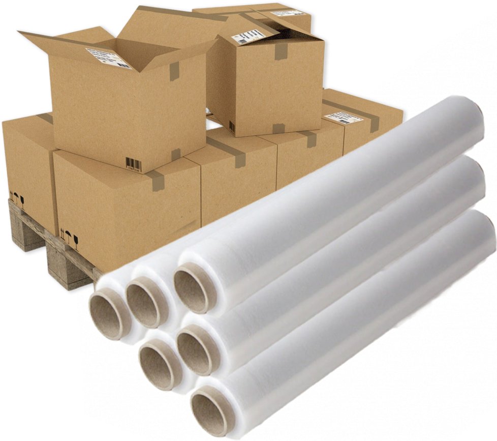 462x Folia stretch, 0.5 x 95m, 1kg netto, 23μm, przezroczysty