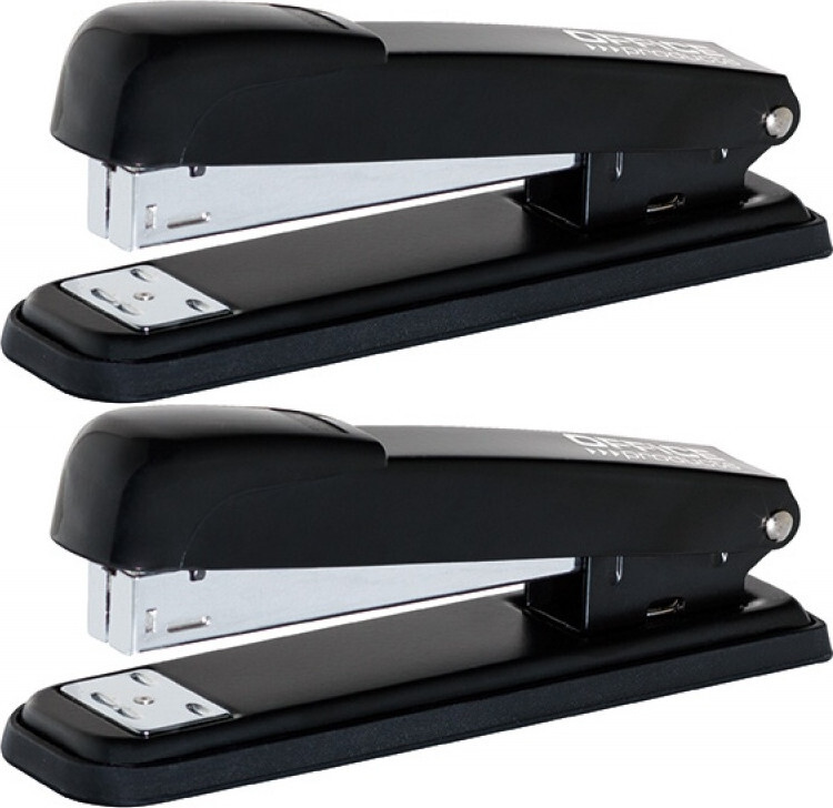 2x Zszywacz Office Products, do 40 kartek, czarny