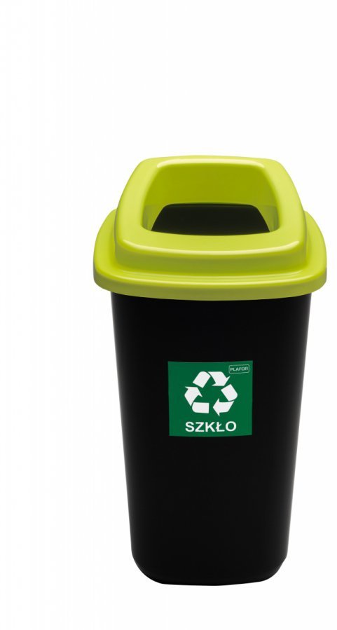 Kosz do segregacji odpadów Plafor Sort Bin, 45l, czarno- zielony