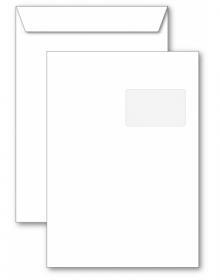 Koperta standardowa NC Koperty, C4, samoklejąca SK, okno prawe, 250 sztuk, biały