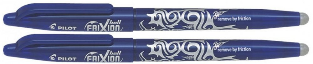2x Pióro kulkowe wymazywalne Pilot Frixion Ball, 0.7mm, niebieski