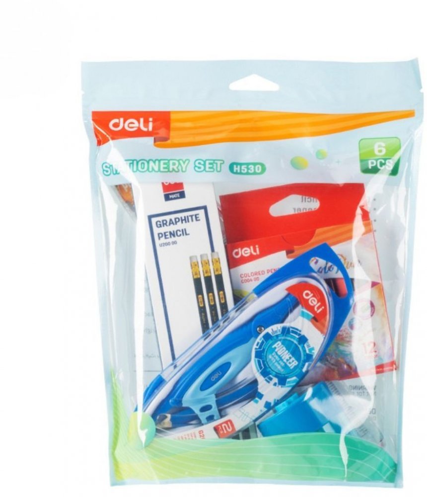 Zestaw szkolny Deli, 6 elementów