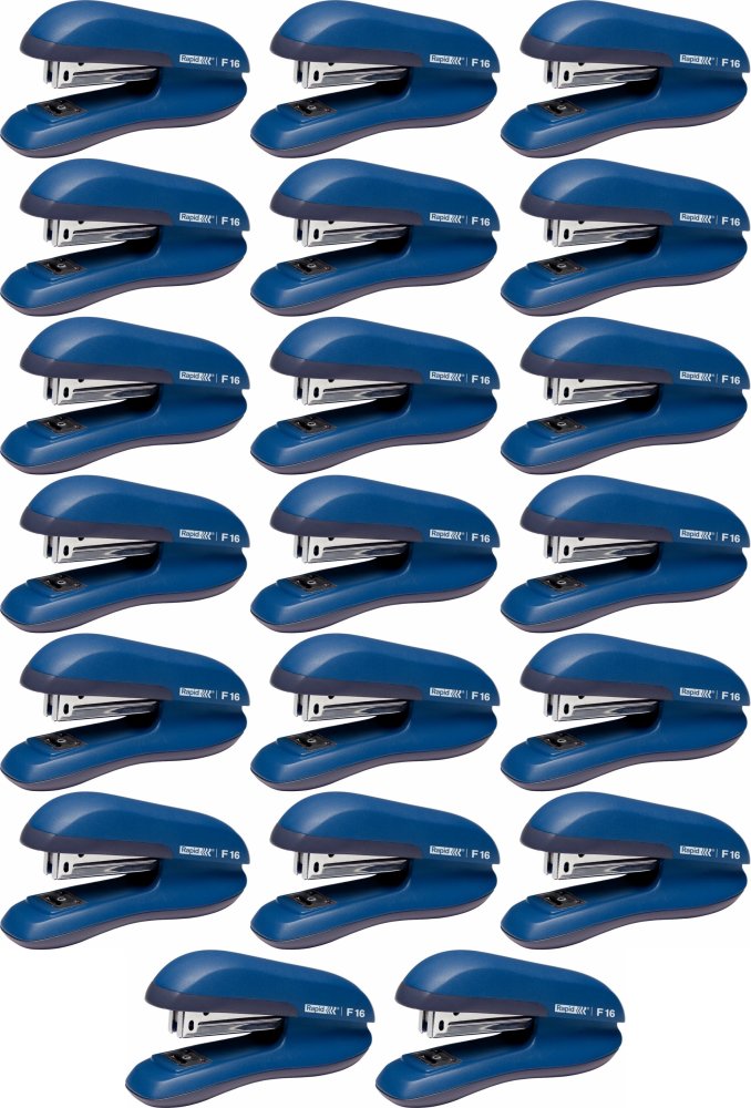 20x Zszywacz Rapid F16, do 30 kartek, niebieski