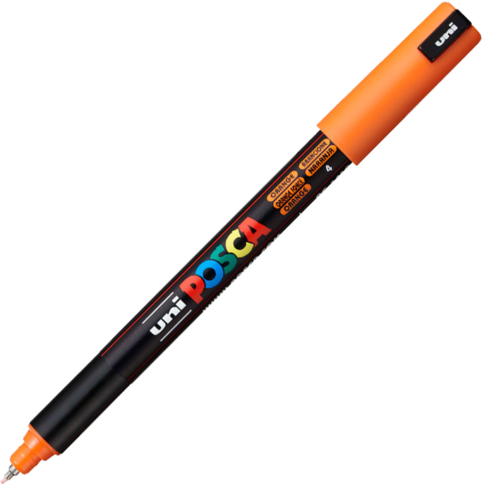 Marker Posca PC-1MR, z farbą plakatową, 0.7mm, pomarańczowy