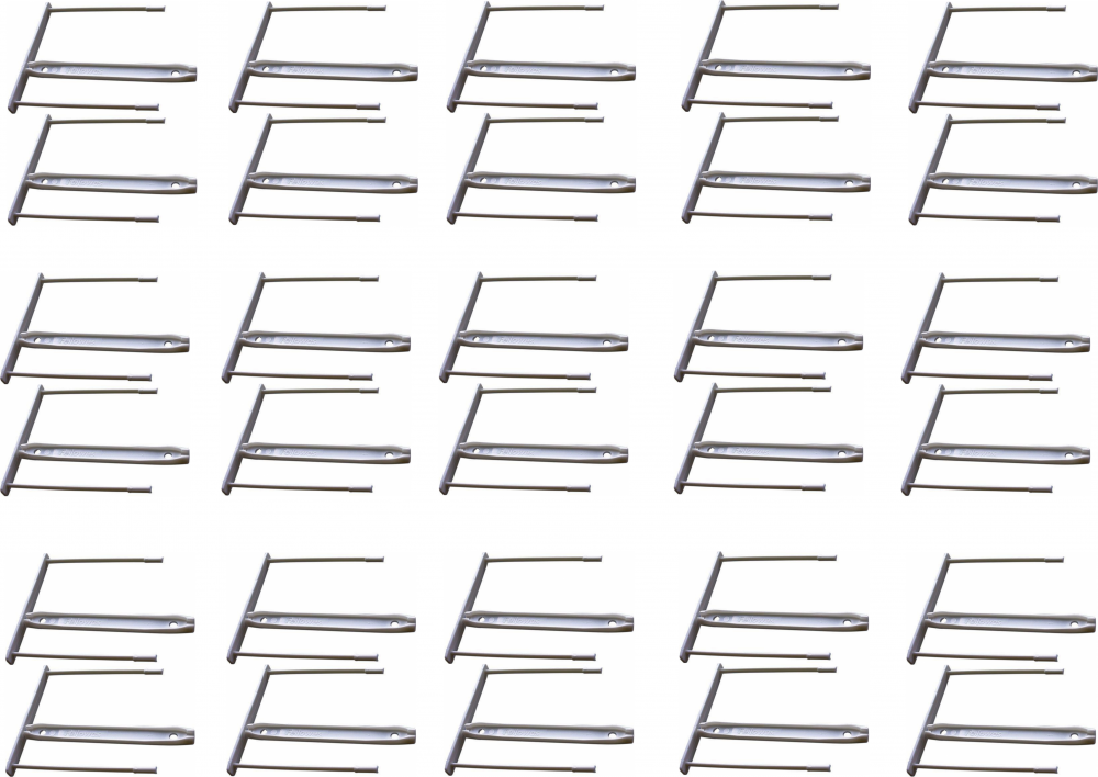 4x Klips archiwizacyjny Fellowes, 85mm, 100 sztuk, biały