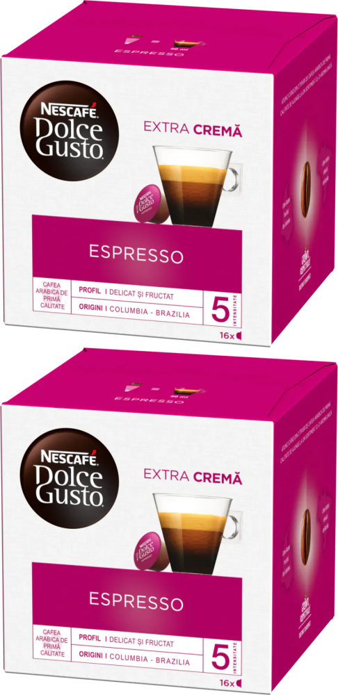 2x Kapsułki do ekspresu Nescafe Dolce Gusto Espresso Extra Crema, 16 sztuk