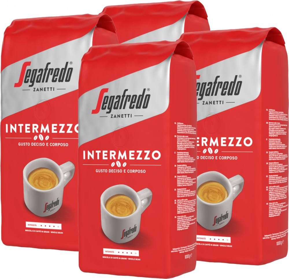 4x Kawa ziarnista Segafredo Intermezzo, 1kg