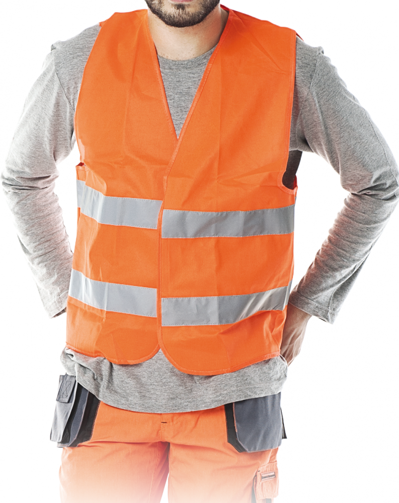 Kamizelka odblaskowa Reis, rozmiar M, pomarańczowy