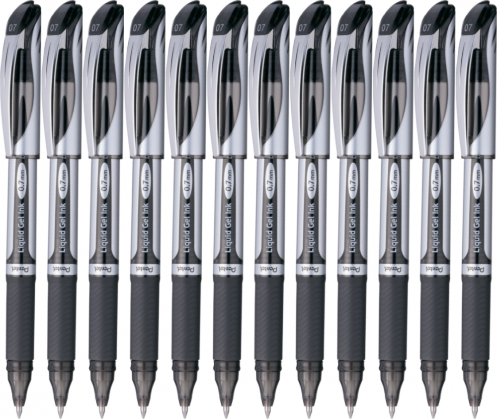 12x Pióro kulkowe Pentel, BL57, 0.7mm, czarny