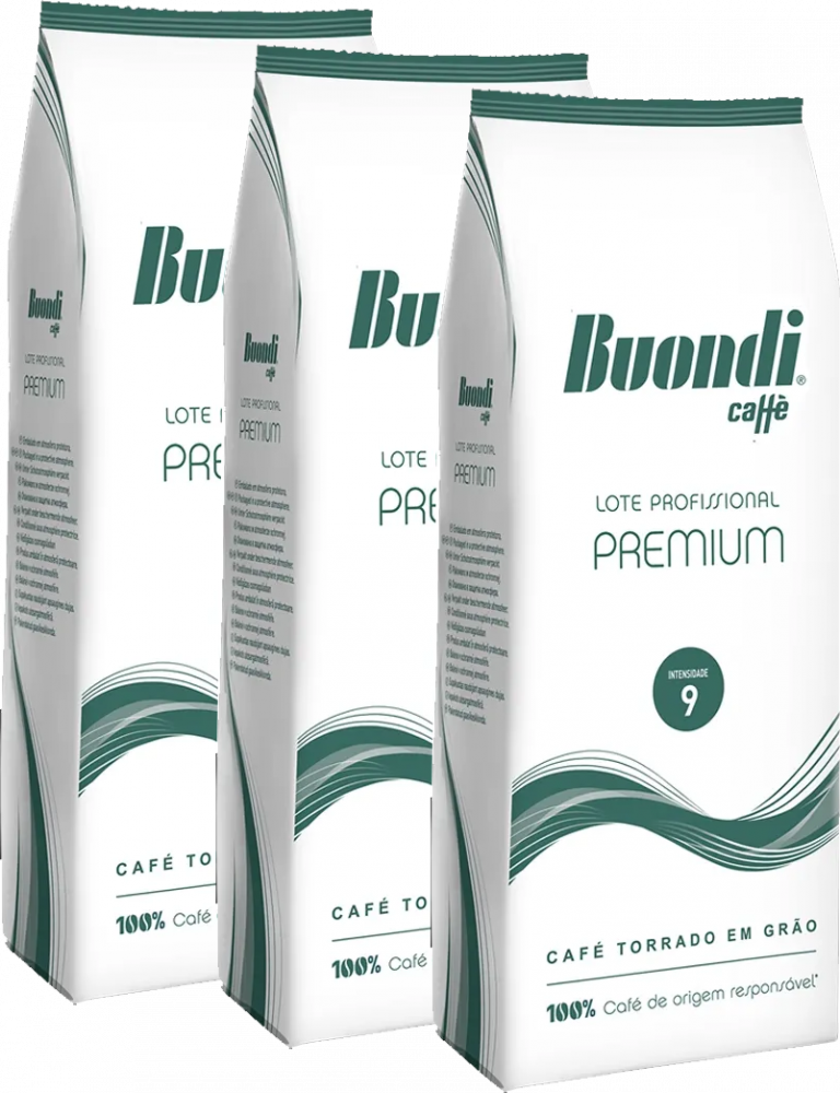 3x kawa ziarnista Buondi Premium, 1kg