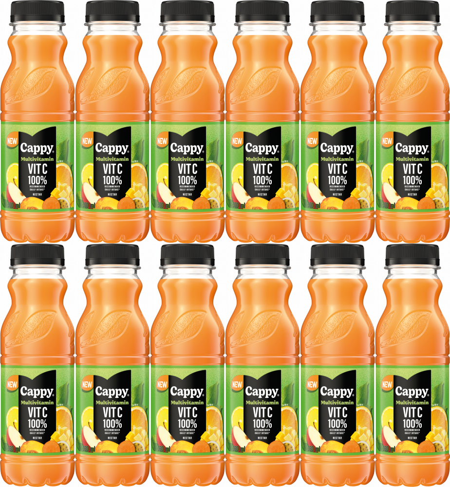 12x Nektar multiwitamina Cappy z wit C, butelka PET, 0.33l