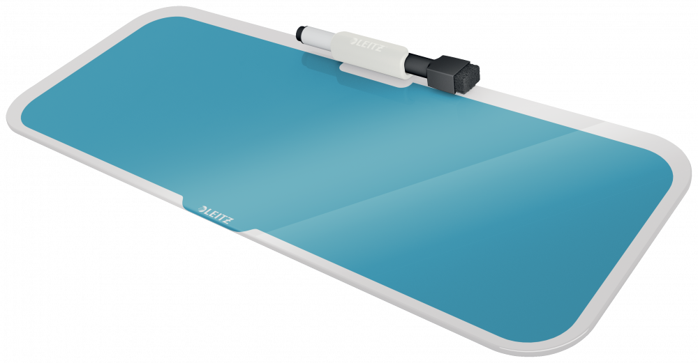 Tablica szklana suchościeralna Leitz Cosy, na biurko, pozioma, 150x60x380mm, niebieski