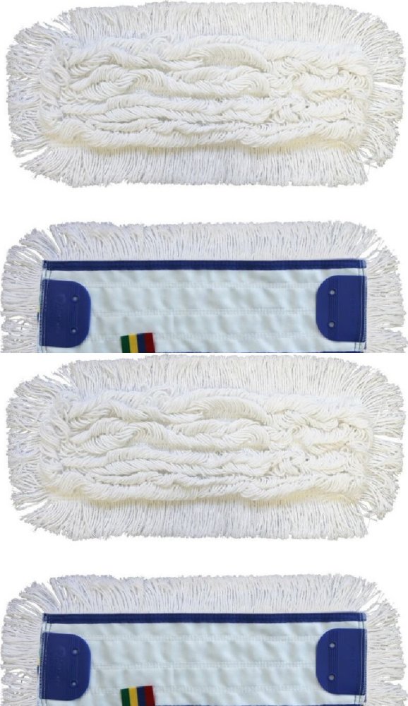2x Mop płaski bawełniany z zakładkami Merida Optimum, 40x11cm - końcówka