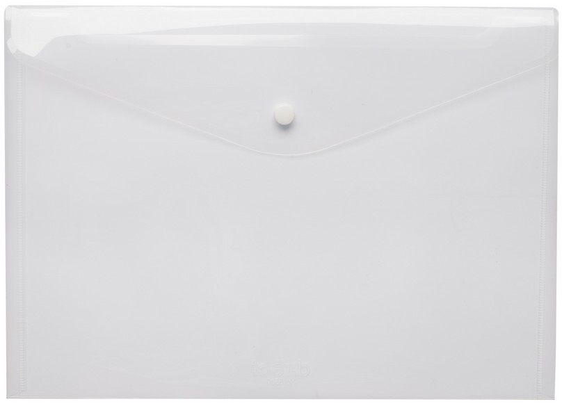 Teczka kopertowa D.Rect 5530, A4, na zatrzask, przezroczysty