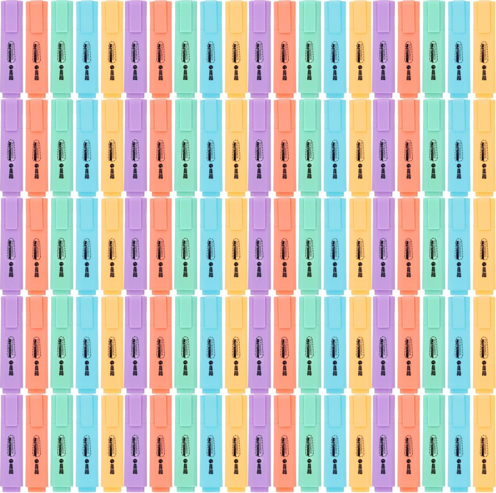 20x Zakreślacz MemoBe, ścięta, w etui, 5 sztuk, mix kolorów pastelowych