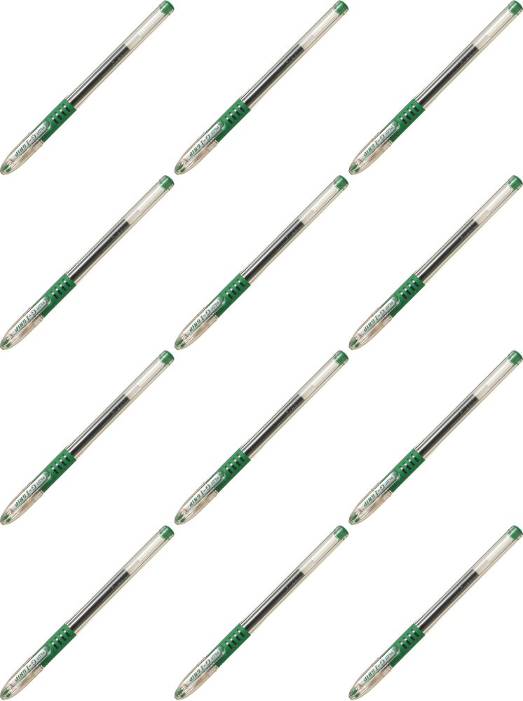 12x Długopis żelowy Pilot, G1 Grip, 0.5mm, zielony