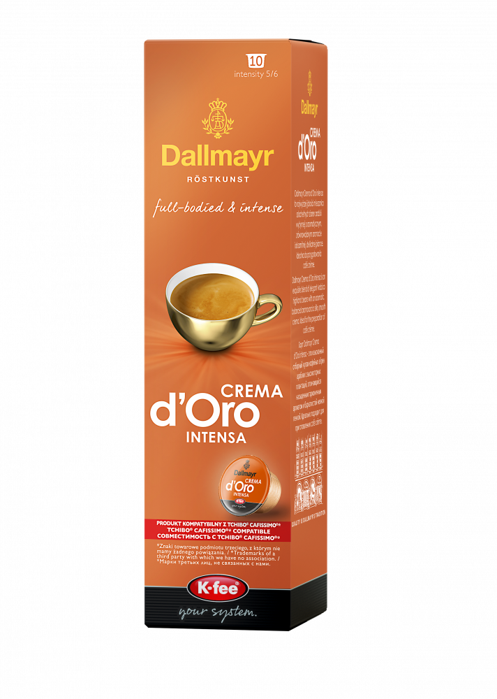 Kapsułki do ekspresu Dallmayr Crema D ́Oro Intensa UTZ, 10 sztuk, 78g