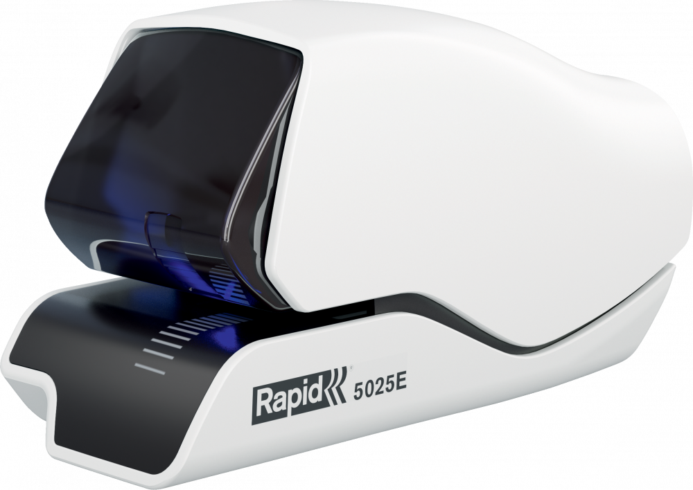 Zszywacz elektryczny Rapid 5025e, do 25 kartek, biało-czarny