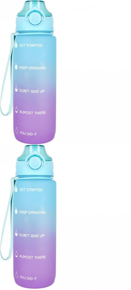 2x Bidon na wodę Starpak, 750ml, fioletowo-niebieski