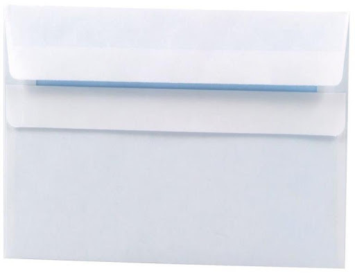 Koperta standardowa NC C5, z paskiem HK , klejona po długim boku, 500 sztuk, biały
