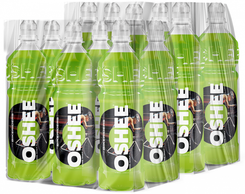 12x Napój izotoniczny Oshee Isotonic Drink, limonka-mięta, butelka PET, 750ml