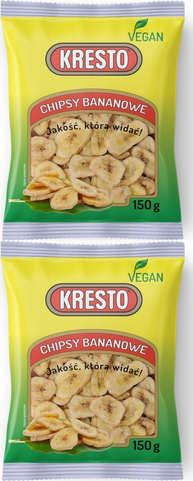 2x Chipsy bananowe Kresto, 150g