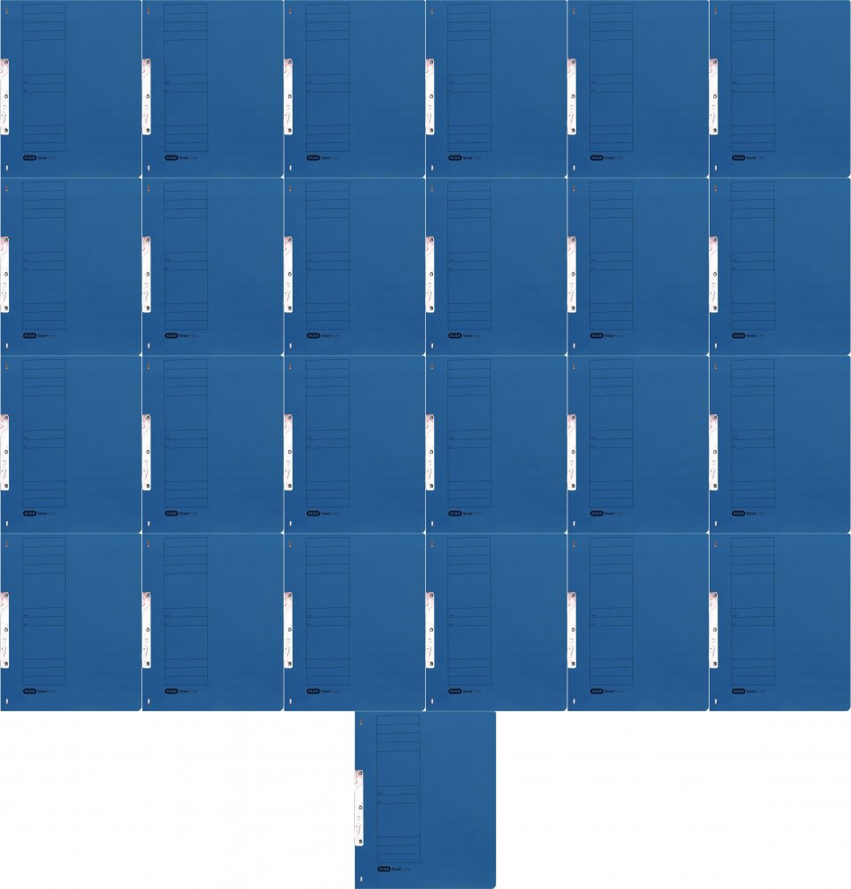 25x Skoroszyt hakowy Elba, 1/1 A4, niebieski
