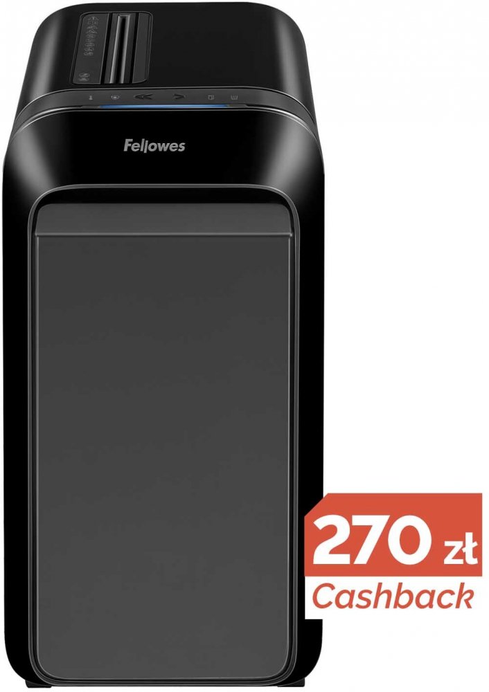 Niszczarka do papieru Fellowes LX220, miniścinek 4x12mm, 20 kartek, P-4/T-4 DIN, czarny